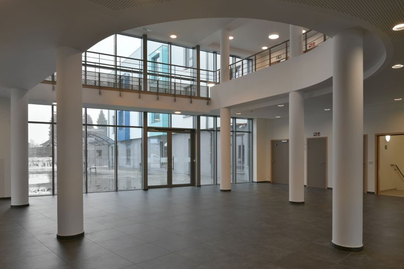 Bâtiment vue de l'intérieur