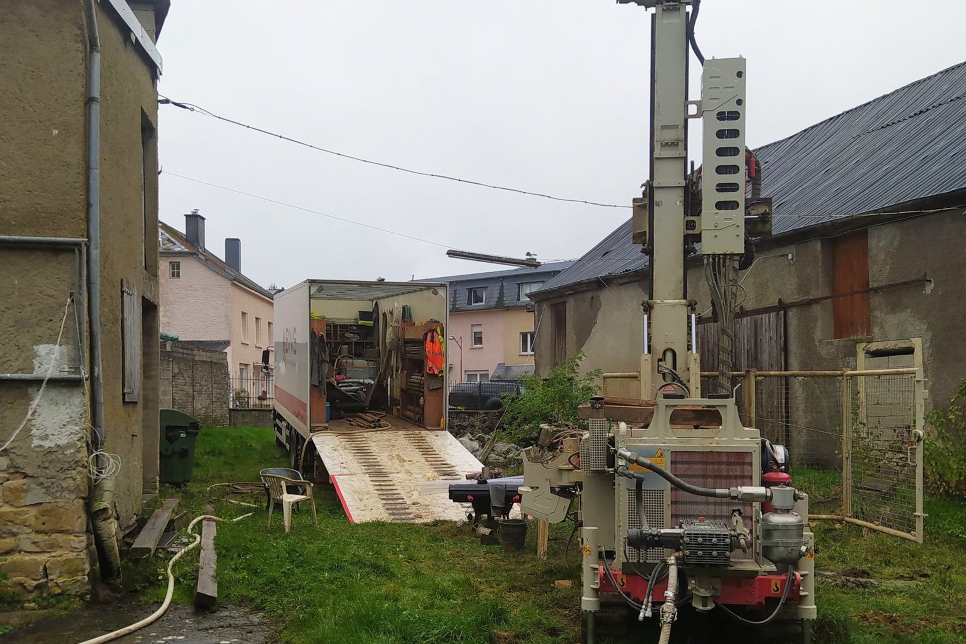 Campagne de forages à Hagen au Grand-Duché de Luxembourg